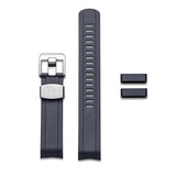 CURVED END RUBBER STRAP FOR SEIKO MM200 GMT SERIES (CB13)