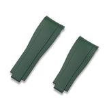 CURVED END RUBBER STRAP FOR ROLEX SUBMARINER REF.14060, 14060M & 114060 (RS01 DEPLOYANT STYLE)