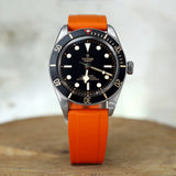 22mm STRAIGHT END FKM RUBBER STRAP (UX03)