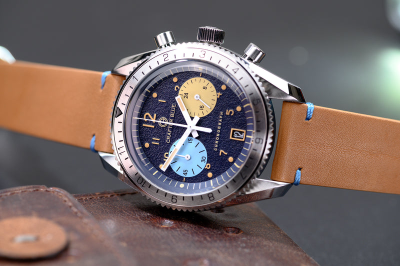 CRAFTER BLUE BON VOYAGE Macaron Super Chrono BVSS002.M