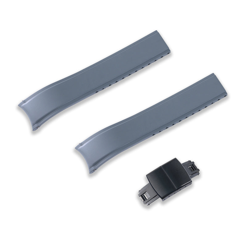 22MM FLEXI-CURVED END FKM RUBBER STRAP (CX03)
