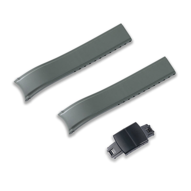 22MM FLEXI-CURVED END FKM RUBBER STRAP (CX03)